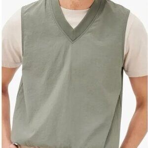 Outdoor Voices Large Green Pullover Vest‎ A.M Dawn Patrol Thin Golf Nylon Large